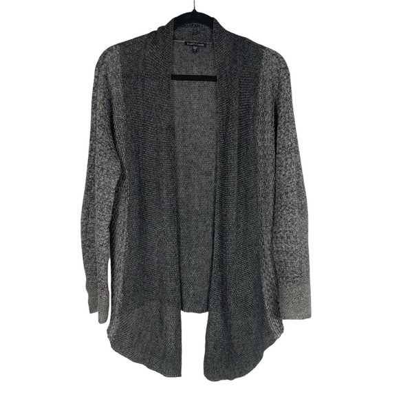 Eileen Fisher 100% Linen Gray Open Front Sweater size Small *B0039 - Picture 1 of 6